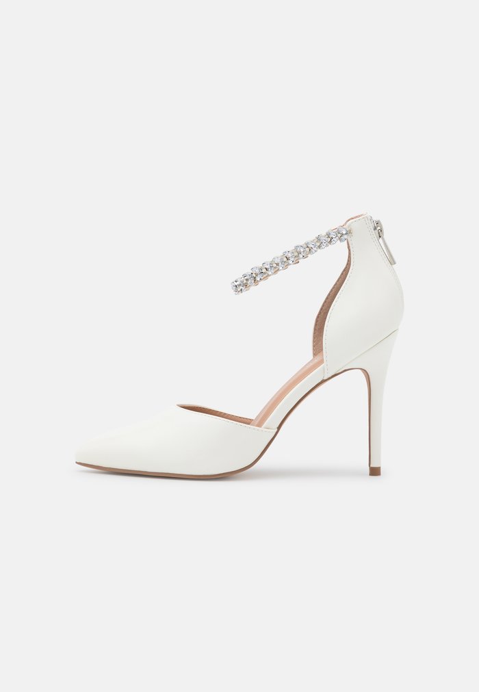 Talons Anna Field Zip UP Blanche Femme | ZUK-3349762